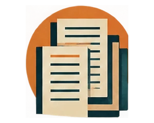 Retro-future illustration representing authoritative editorial content