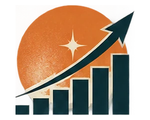 Retro-future illustration representing leads, sales and business growth